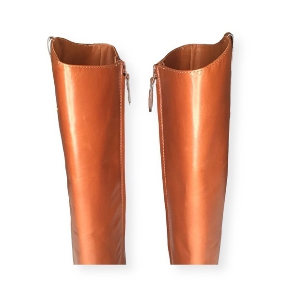 Tory Burch Colton Leather Riding Knee High Boots in Almond Size 7. - Picture 5 of 13